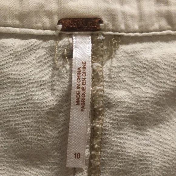 Free People cropped wide leg high waisted utility pants! - Picture 9 of 9